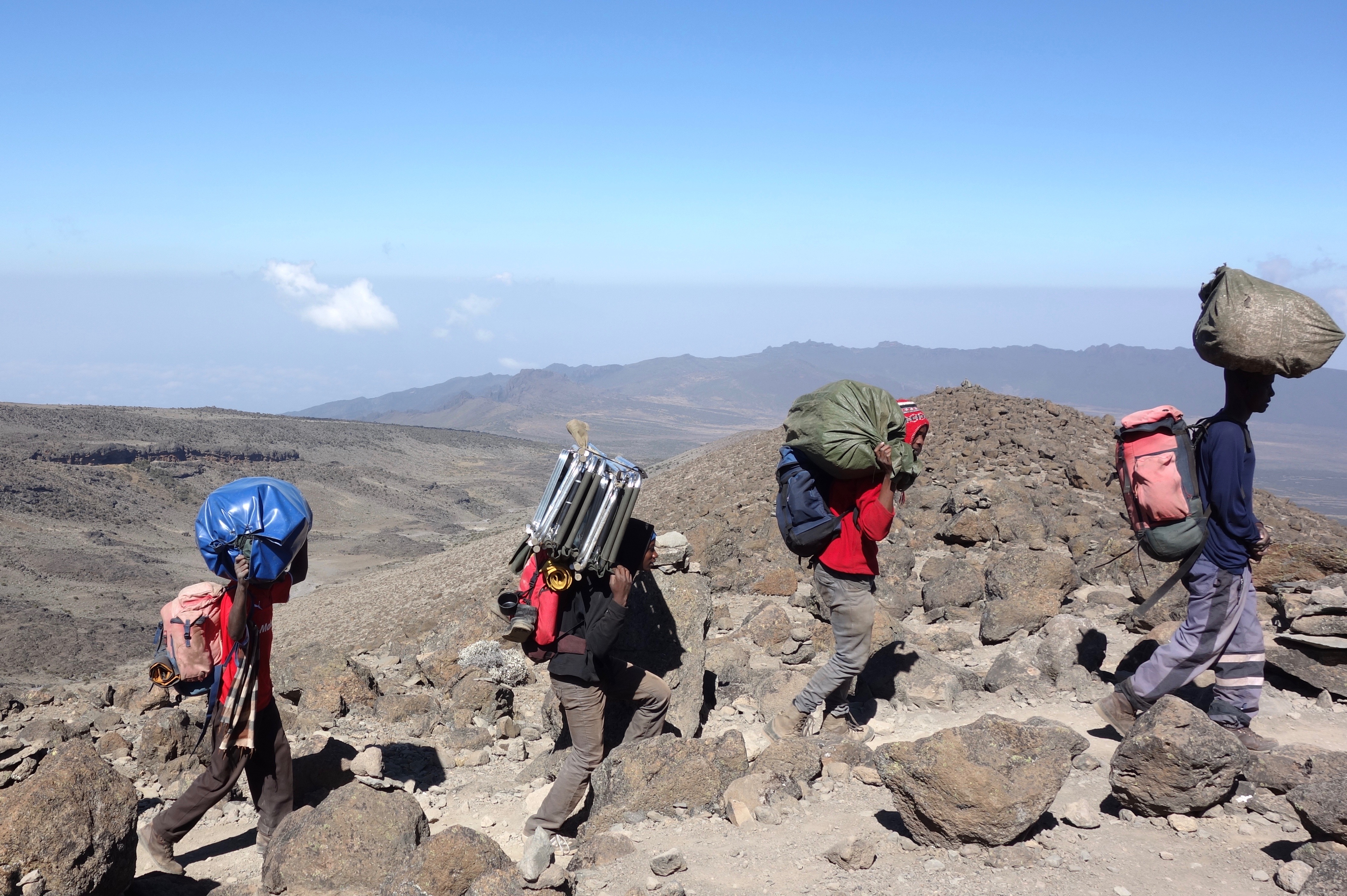 Kilimanjaro porters - photo by Lynn Jackson