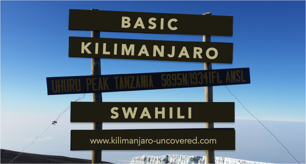 Basic Kilimanjaro Swahili Words and Phrases